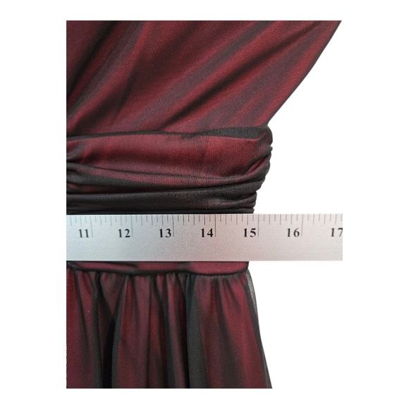 Y2K Midi Dress 14 Chiffon Dark Fairy Vamp Regency Babydoll Whimisgoth Hoco - Picture 10 of 12